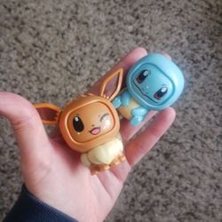 EEVEE & SQUIRTLE POKEMON FIGURES