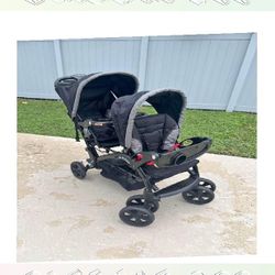 family teach Brand New Kid Stroller Secure, Hip, and Ready for Adventures