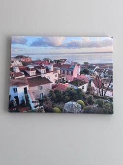 Large European Travel Canvas Print (Lisbon sky view) - 18x24 (pickup in southpark)