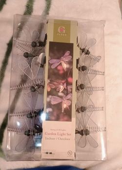 Dragonfly String of 10 Garden Lights Indoor/Outdoor