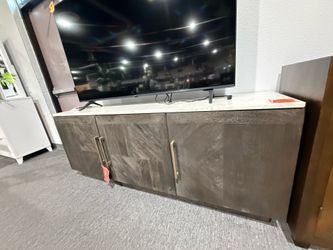 ACCENT CABINET MARBLE TOP
