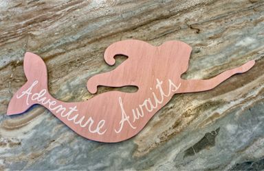 Large mermaid wall display