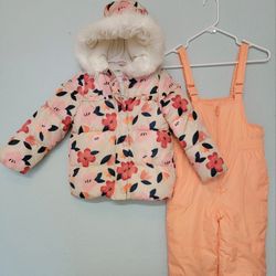 Girls Snow Jacket + Bib + Boots - Other Winter Wear 
