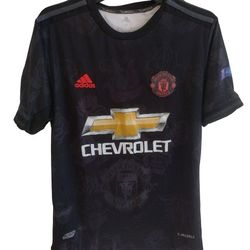 Adidas Manchester United Jersey #9 Martial 19/20 Black Orange Men’s M Climachill
