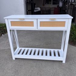 New In Box-39.3"x11.8"x31.5 White Or Black Wooden Entryway Console Table Kitchen Console Cabinet