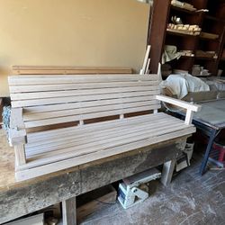 OAK PORCH SWING 60” Wide, With Chain $300