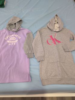Calvin Klein Girls Hoodie Dress Bundle x2