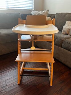 Tripp Trapp High Chair with Tray and Cushion