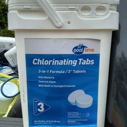 Chlorinating Tabs 3-in-1 Formula/3"Tablets 35Ibs(New)