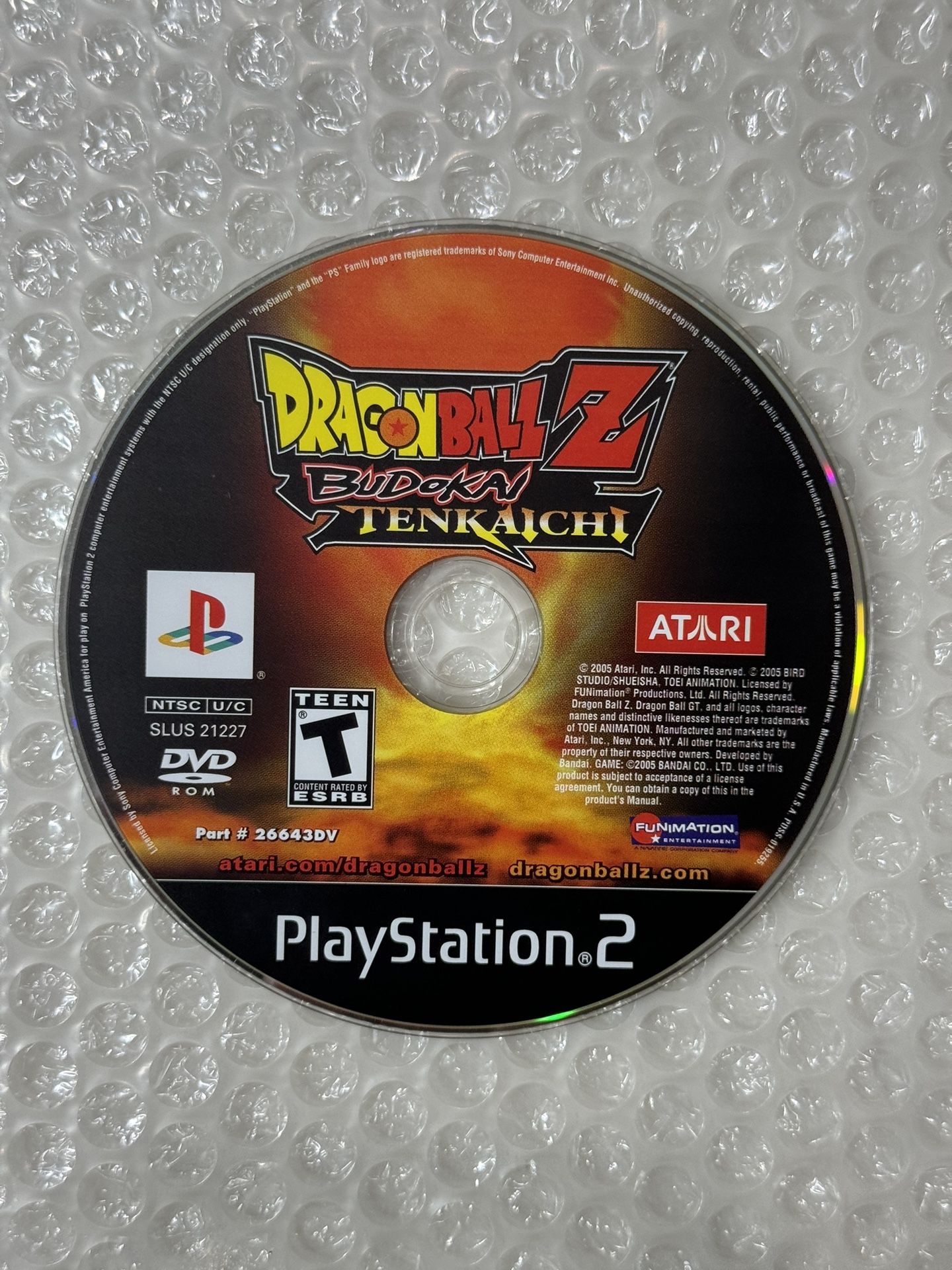 Dragon Ball Z Budokai Tenkaichi Scratch-Less PlayStation 2 PS2 GAME