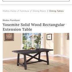 Farm House Dining Room Table 76 inch