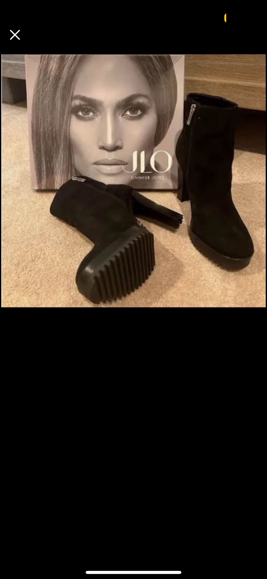 Jennifer Lopez, JLO FARRA BLACK BOOTiES **NEW**