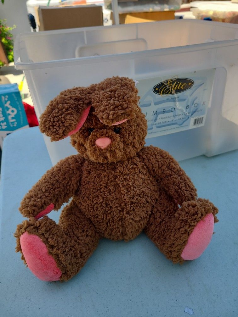 Vintage brown bunny easthere stuffEd animal
