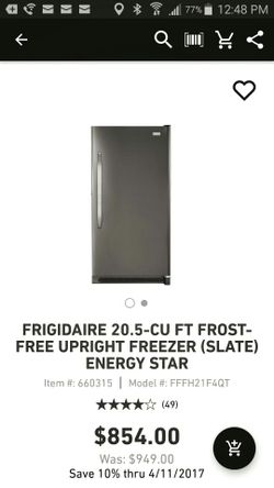 Brand new upright freezer