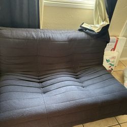 Black 2 Person Lounge Chair 