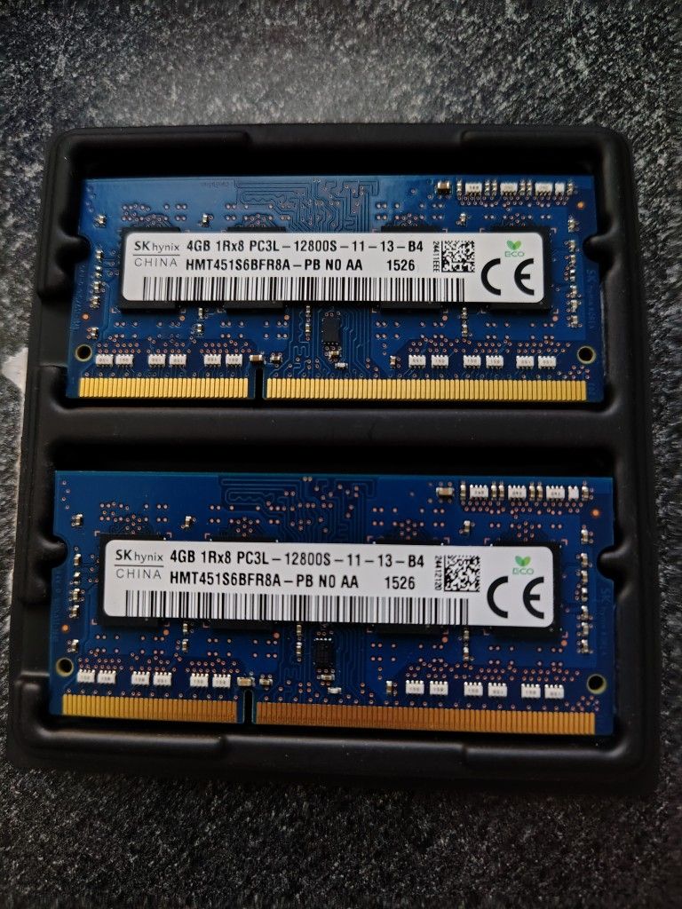 Laptop DDR 3 2x4 8gb