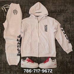 HOODIES CHROME HEARTS WHITE S-2XL 