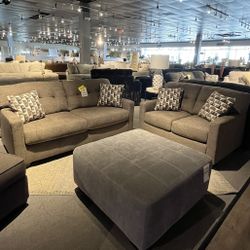 Brown Sofa And Loveseat 