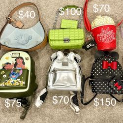 Backpack Purse Tru Religion Disney Stitch Minnie Mouse Popcorn Michael Kors Kate Spade Aldo Bag Wallet