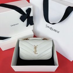 Saint Laurent LOULOU Lambskin Shoulder Bag