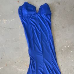 Long Blue M Dress