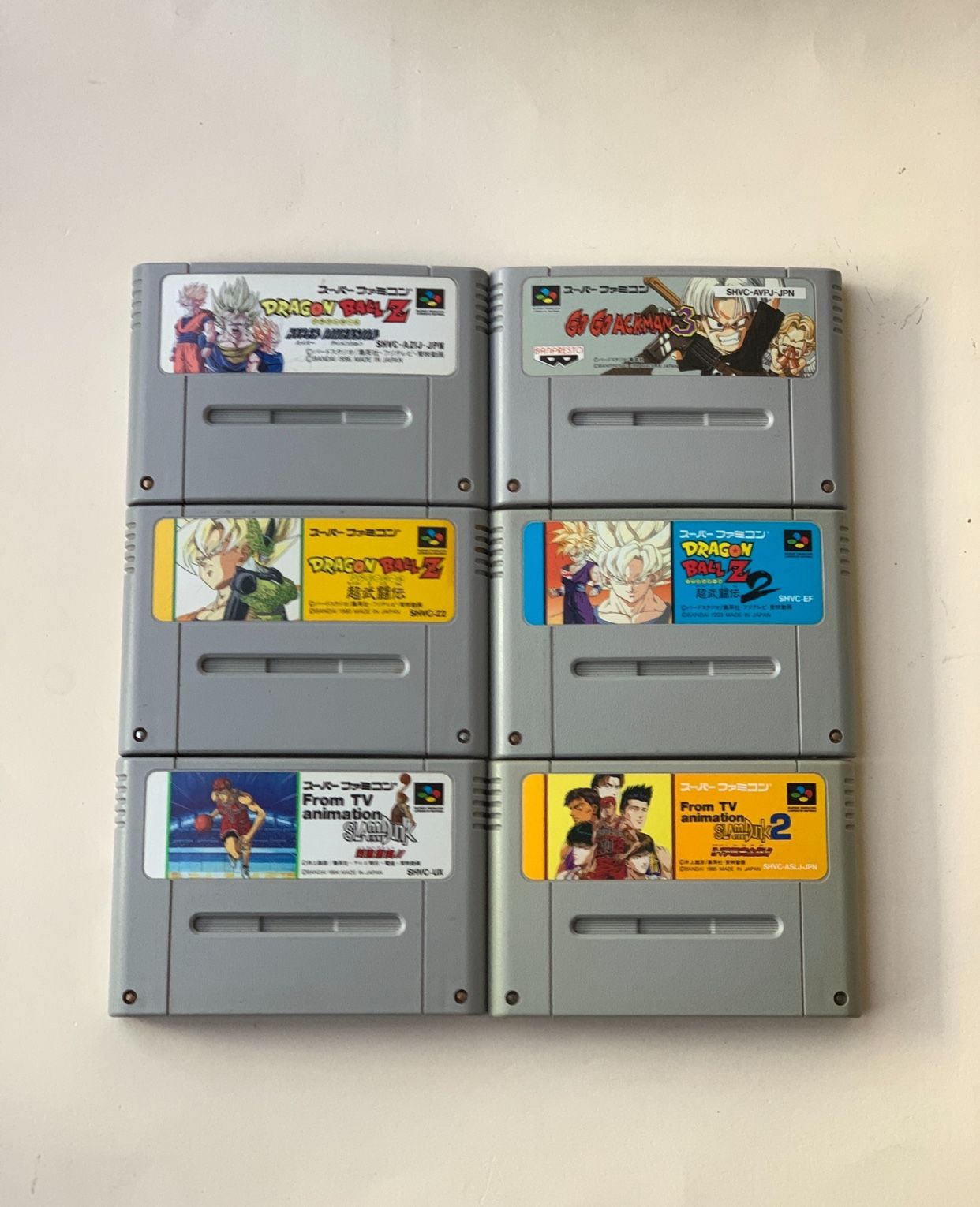Nintendo Super Famicom anime games DBZ etc.