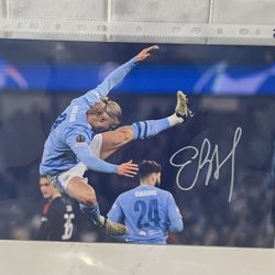 Erling Haaland Norway Manchester Autographed 8x10 Photo With COA