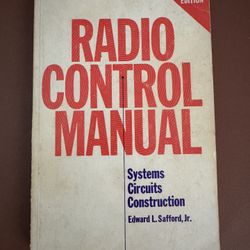 Vintage Radio Control Manual by Edward Safford Jr. paperback 1969