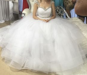 Custom made wedding dress