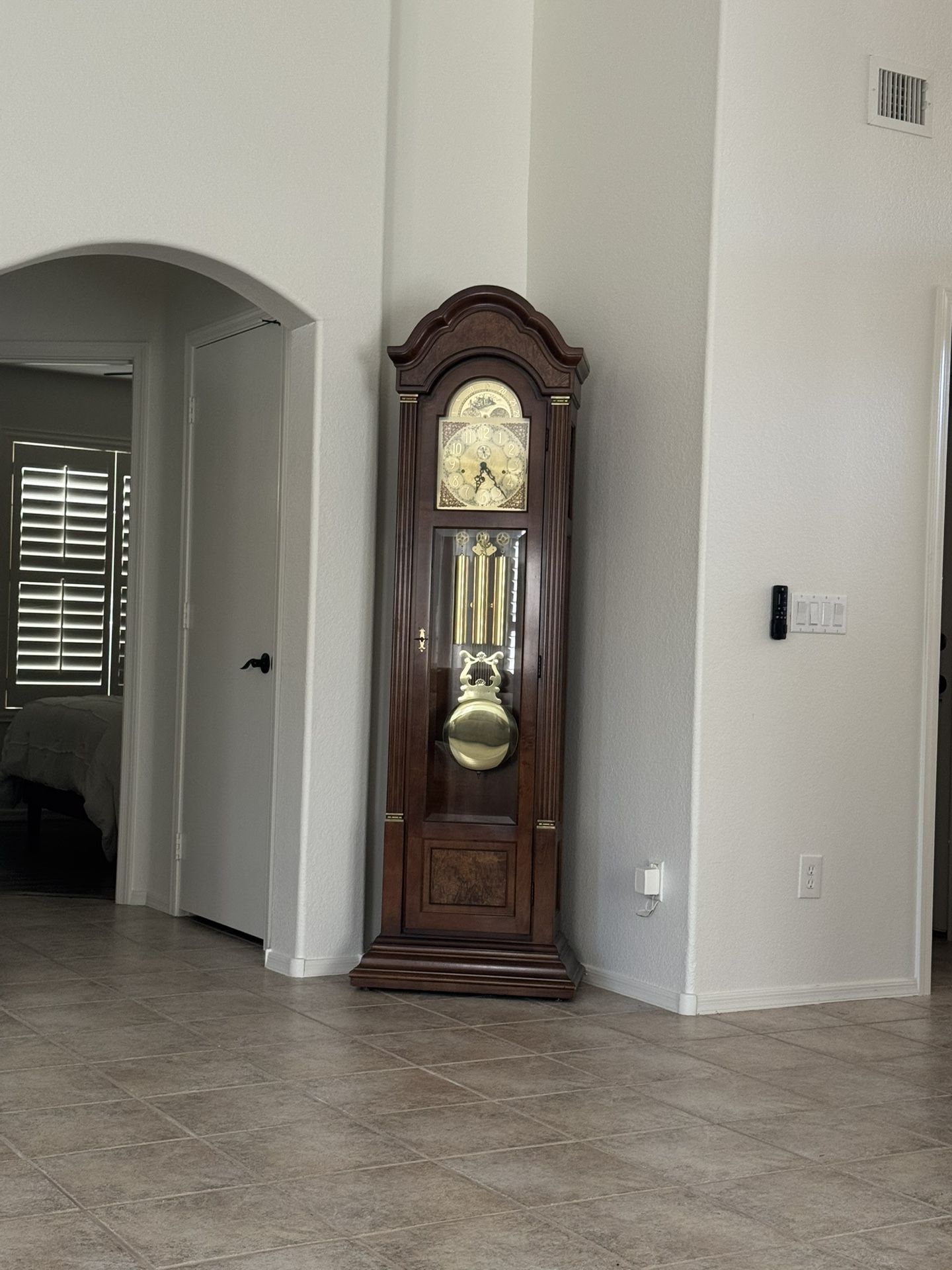 Message An Offer: Vintage 1952 Grandfather Clock 217 Meridien . Great Condition