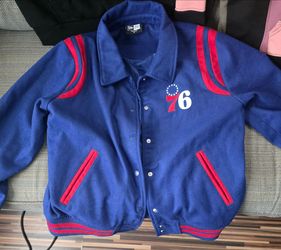 New Era Philadelphia 76ers Varsity Jacket sz Med $75
