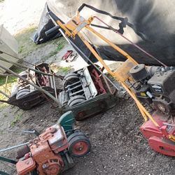 5 blade front reel mowers, edger