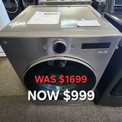 7.8 cu. ft. Dual Heat Pump ventless Electric
Dryer with DirectDrive Motor 6 Motlon and
AI Sensor Dry in Graphite Steel
Ventless