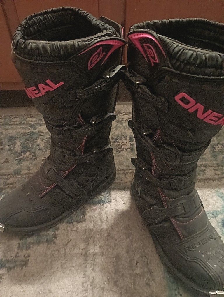 Oneal Women's Motorcycle Boots Size 8