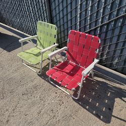 two beach chairs