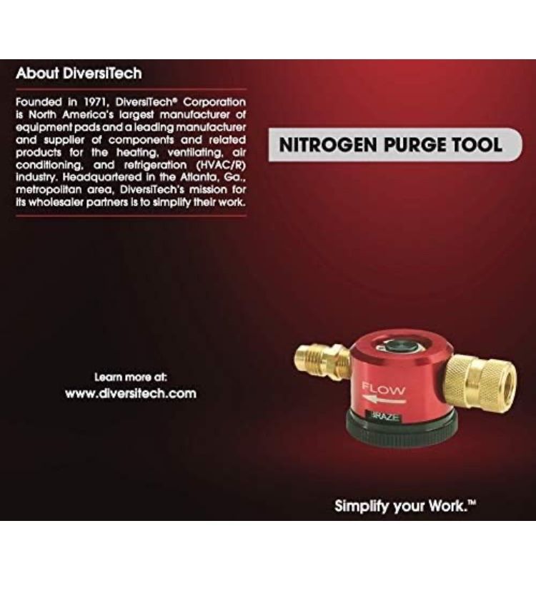 DiversiTech DP Nitrogen Purge Tool, Essential HVAC Equipment
