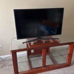 Samsung TV and Stand 