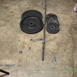 Wheigt Plates And Barbell