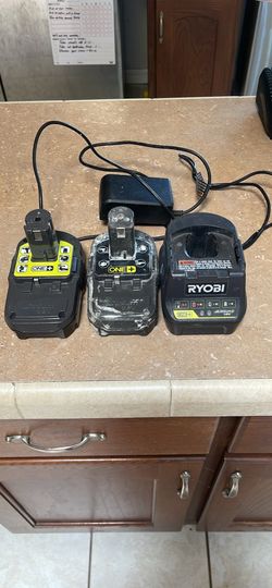 Tools RYOBI ONE+ 18V Lithium-Ion 2.0 Ah Compact 2 Batteries and Charger