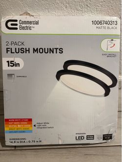 Commercial Electric 15in Ceiling Lights
