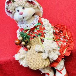 Vintage House of Lloyd "Flossie" Porcelain Rabbit  Christmas Around The World 