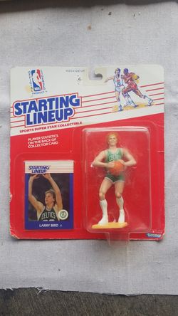 Larry bird celtics figurine and card
