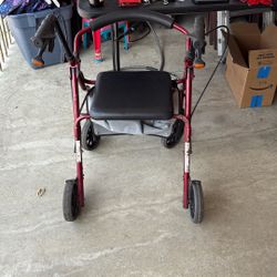 Walker With Seat