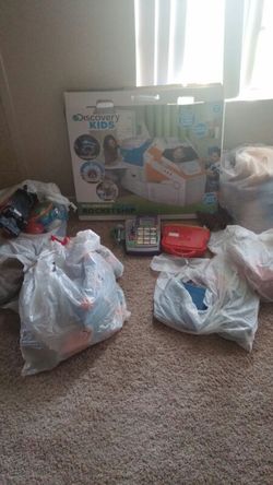 Kid toys, kid clothes 4t,5t, and some mixed. Used