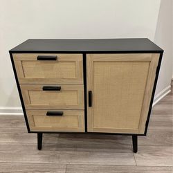 Accent Cabinet with Rattan Doors