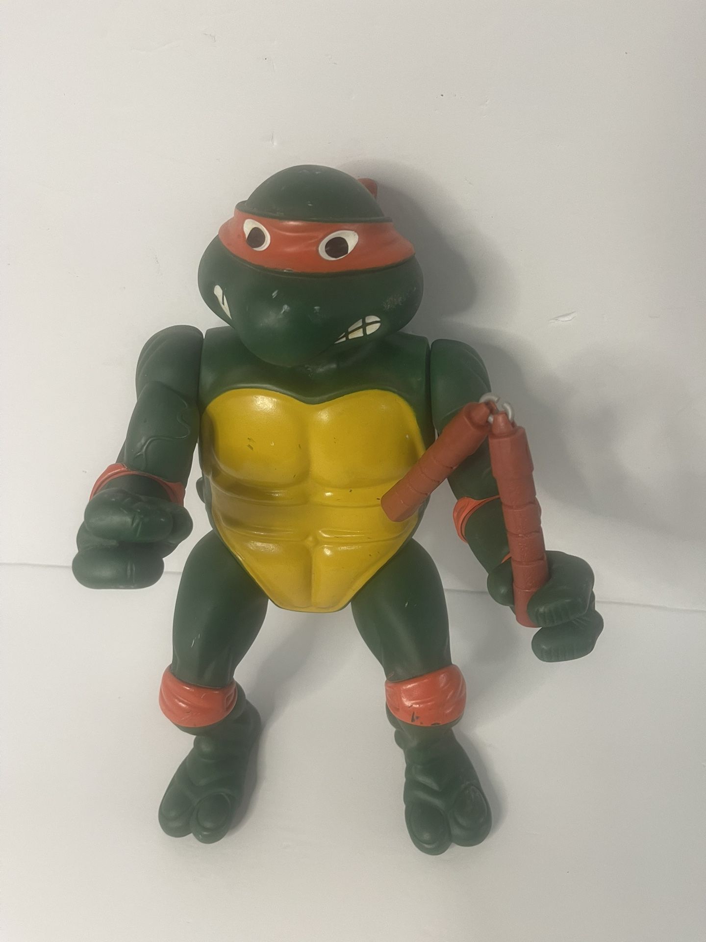 Giant 1989 TMNT Michaelangelo Mikey 13" Vintage Teenage Mutant Ninja Turtles