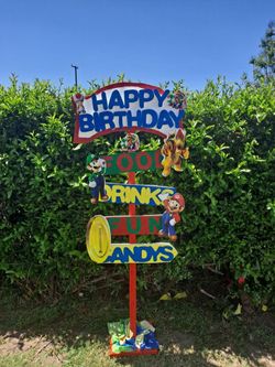 Mario Party Decorations Banner