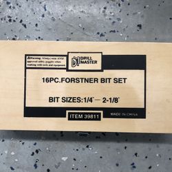 16 Pc Forstner Bit Set