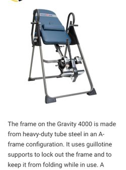 Ironman gravity 4000 inversion table