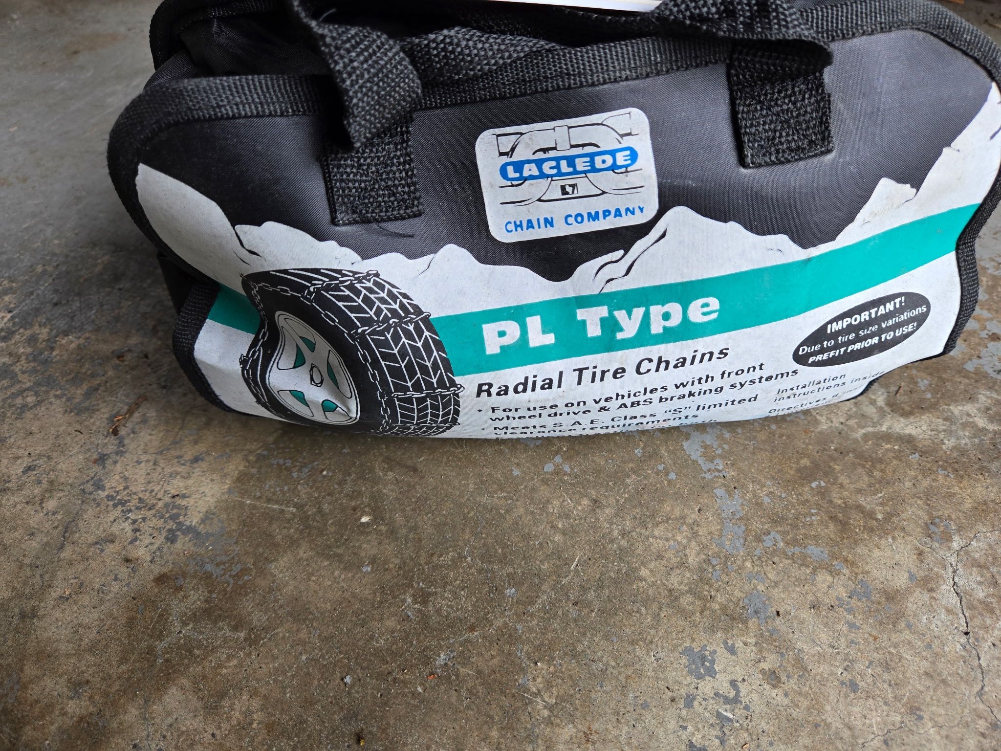 2 Laclede PL Type Radial Tire Chains (BRAND NEW / NEVER USED)